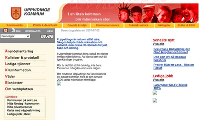 Mera Uppvidinge startsida 2007