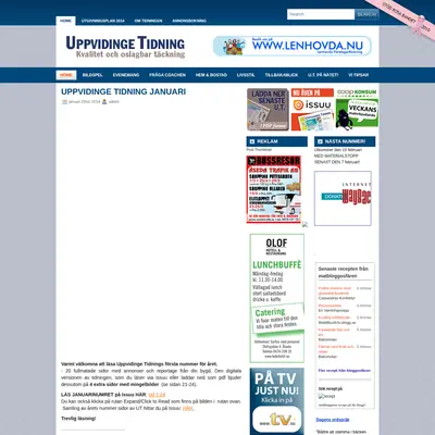 UPPVIDINGE TIDNING startsida 2014