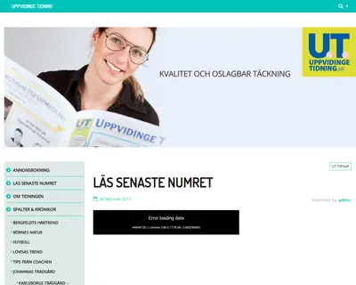 UPPVIDINGE TIDNING startsida 2017
