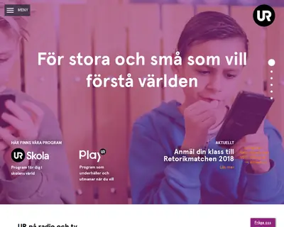 UR startsida 2018