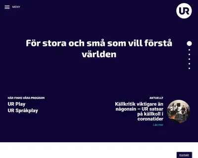 UR startsida 2020