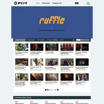 UR play startsida 2011