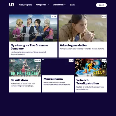 UR play startsida 2020