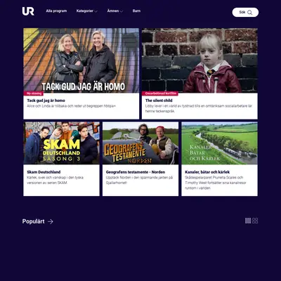 UR play startsida 2021