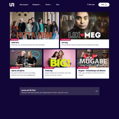 UR play startsida 2022
