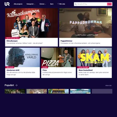 UR play startsida 2023
