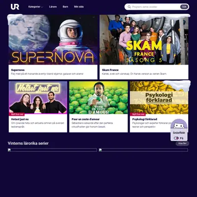 UR play startsida 2024