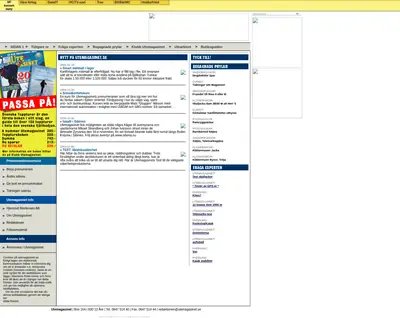 www.utemagasinet.se startsida 2005