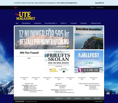 www.utemagasinet.se startsida 2015
