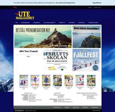 www.utemagasinet.se startsida 2016