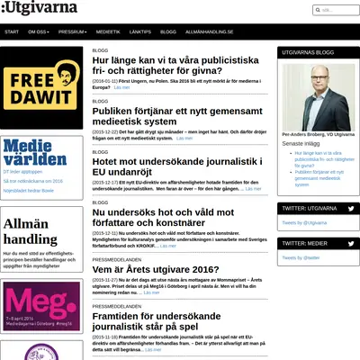 www.utgivarna.se startsida 2016