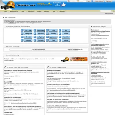 Utkiken.net startsida 2015