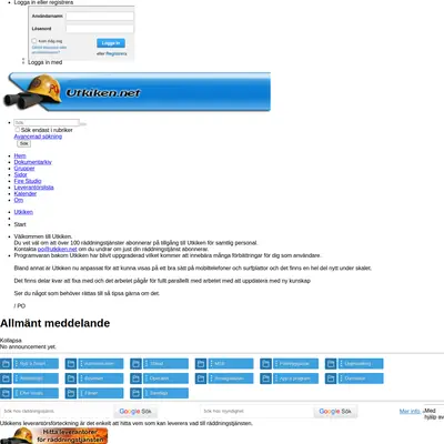 Utkiken.net startsida 2016