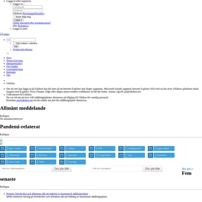 Utkiken.net startsida 2021