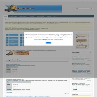Utkiken.net startsida 2023