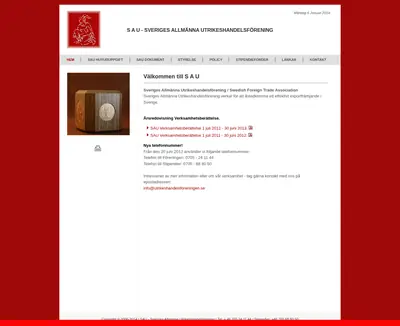www.utrikeshandelsforeningen.se startsida 2014
