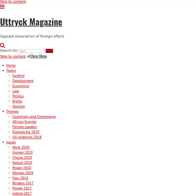 www.uttryckmagazine.com startsida 2021