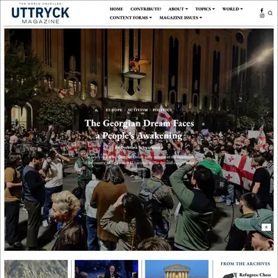 www.uttryckmagazine.com startsida 2025