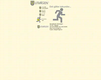 www.utvagen.se startsida 1998