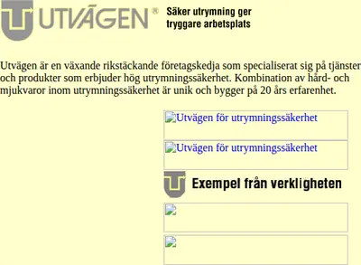 www.utvagen.se startsida 2002