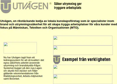 www.utvagen.se startsida 2006