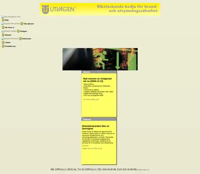 www.utvagen.se startsida 2009