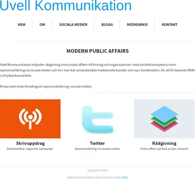 Uvell.se startsida 2015