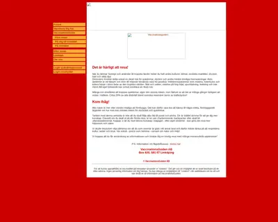 VACCINATIONSGUIDEN startsida 2006