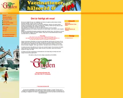 VACCINATIONSGUIDEN startsida 2007