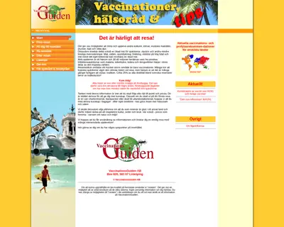 VACCINATIONSGUIDEN startsida 2010