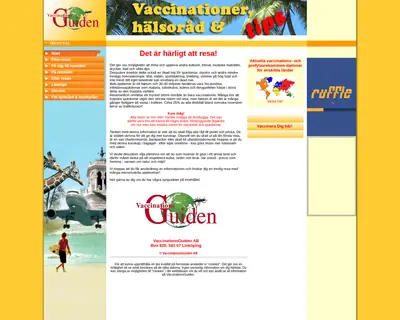 VACCINATIONSGUIDEN startsida 2011