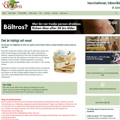 VACCINATIONSGUIDEN startsida 2026
