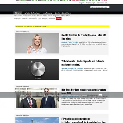 www.vafinans.se startsida 2019