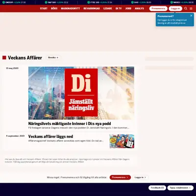 www.vafinans.se startsida 2024