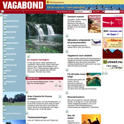 Vagabond startsida 2004