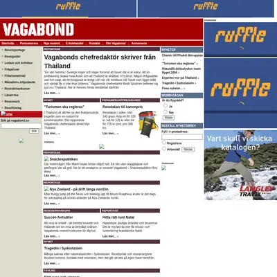 Vagabond startsida 2005