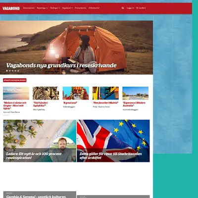 Vagabond startsida 2021