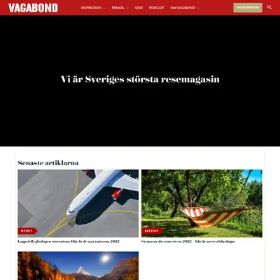 Vagabond startsida 2022
