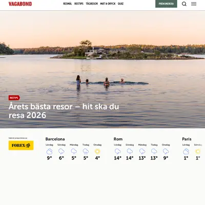 Vagabond startsida 2026