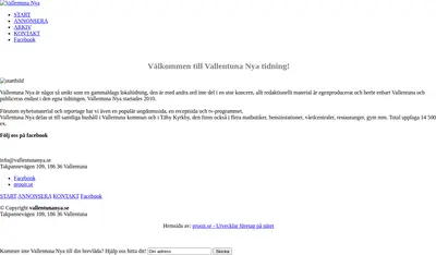 Vallentuna Nya startsida 2014