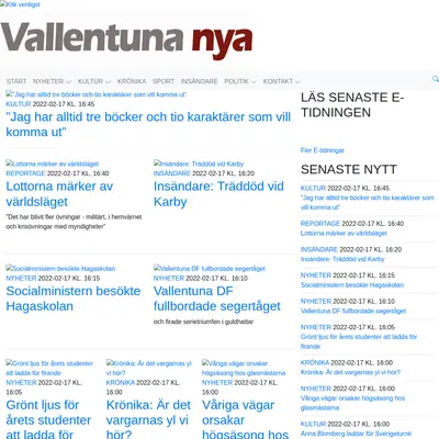 Vallentuna Nya startsida 2022