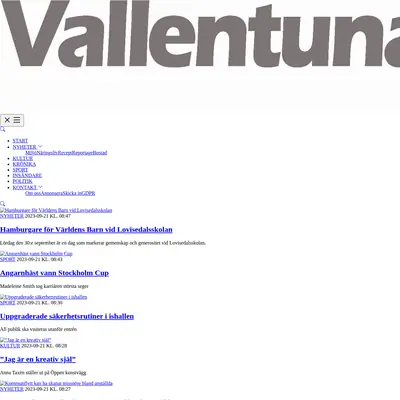 Vallentuna Nya startsida 2023