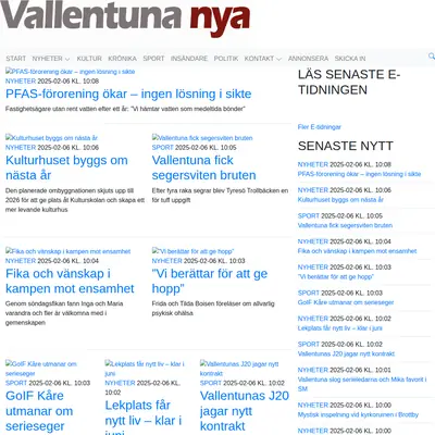 Vallentuna Nya startsida 2025