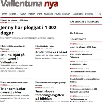 Vallentuna Nya startsida 2026