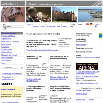 Vänersborgaren startsida 2008