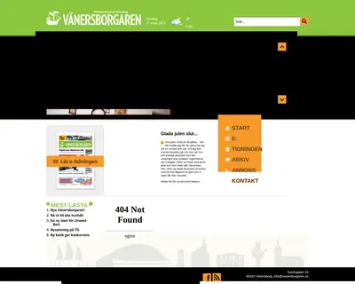 www.vanersborgaren.se startsida 2013