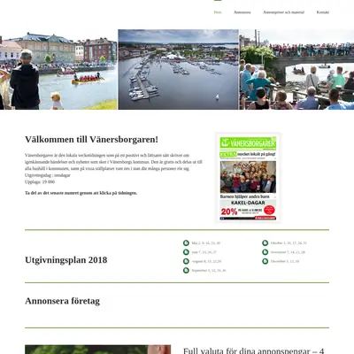 www.vanersborgaren.se startsida 2018