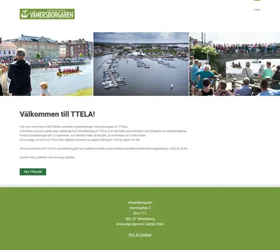 www.vanersborgaren.se startsida 2022