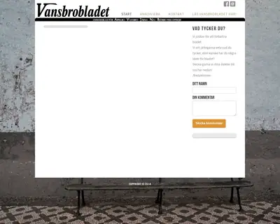 Vansbrobladet/Järnanytt startsida 2018