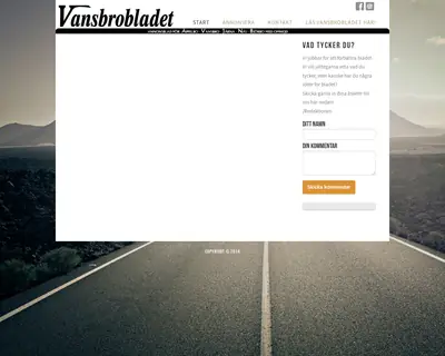 Vansbrobladet/Järnanytt startsida 2019